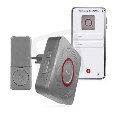 GoSmart Domovní bezdrátový zvonek P5735SS do zásuvky s WiFi EMOS P5735SS