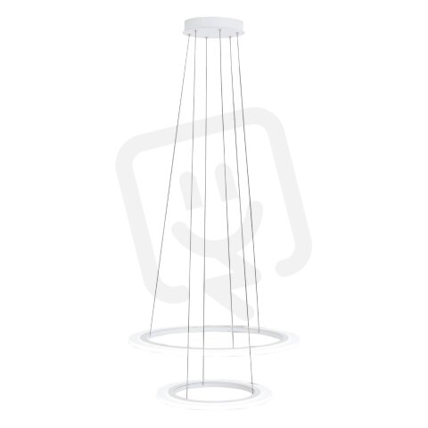 Závěsné svítidlo PENAFORTE LED d590 2 RINGE bílá 50W IP20 EGLO 39273