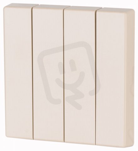 CWIZ-04/42 Kryt RF tlačítka 4x1/4 55x55mm 1-0 Krémová lesklá Eaton 172999