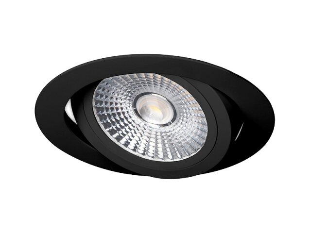 Výklopný stmívatelný LED podhled VP COB 18W 3000K černá + DIM PANLUX PN14100065