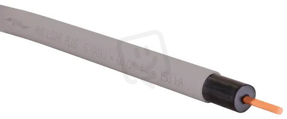 Vodič HVI light plus d21 mm Cu šedý délka na přání 6 až 70 m DEHN 819609