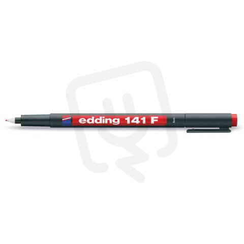 Permanentní pero s kulatým hrotem 0,6mm/barva rudá EDDING 141 F rudá