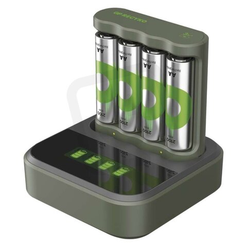 Nabíječka baterií GP B441 + Speed Dock + 4 x AA 2100mAh, GP BATTERIES B50444D