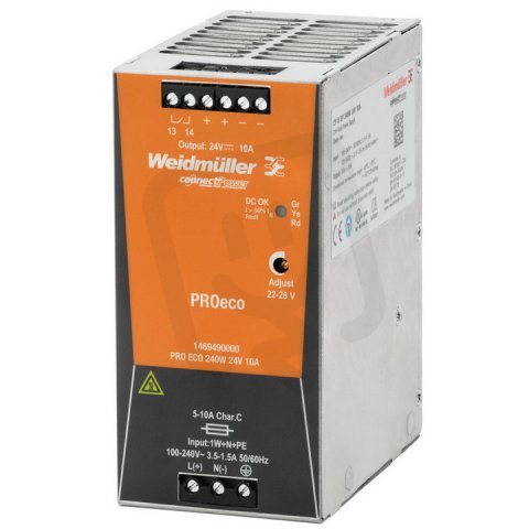 Elektrické napájení PRO ECO 240W 24V 10A WEIDMÜLLER 1469490000