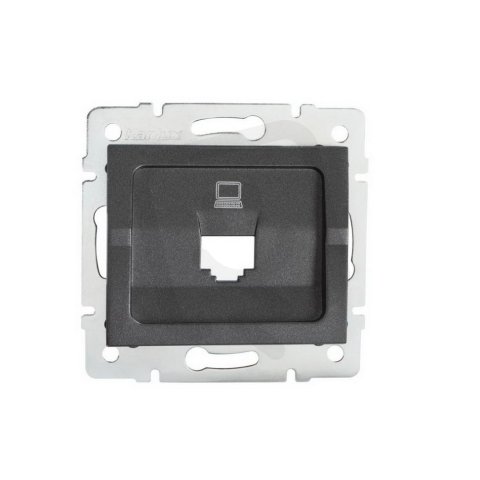 Adaptér datové zásuvky LOGI 1xRJ45 25929 Kanlux grafit