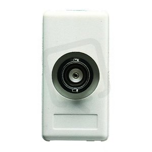 Gewiss GW20237 SYSTEM Datová zásuvka BNC 50/75/93 Ohm, bílá