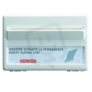 Vypínač kartový, 3M 1pól. 10A, bílá GEWISS GW20820