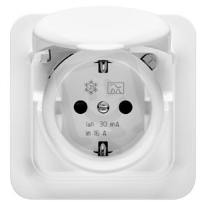 Bezpečnostní zásuvka RCD 16A 10mA IP44 GEWISS GW95923