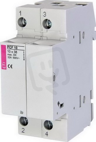 Pojistkový odpínač PCF 10, 2p,32A, 690V AC ETI 002550003
