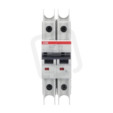 ABB SU202M-K15 jistič char. K 10kA 15A 2P  dle UL489 a CSA 22.2 No. 5