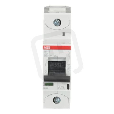 S801S-D32 jistič 1p char. D 32A s klecovou svorkou Icu 50kA ABB 2CCS861001R0321