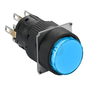 Signálka, 16 mm, LED, 24 V, 2 CO, modrá SCHNEIDER XB6EAW6B2P