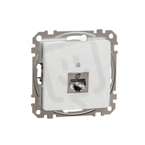 Sedna D/E Datová zásuvka 1xRJ45 kat. 6 STP, Bílá SCHNEIDER SDD111461S