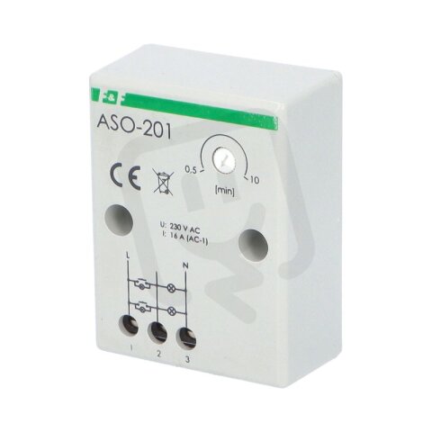Automat schodišťový ASO-201, 16A, šedý, na povrch F&F 1000917