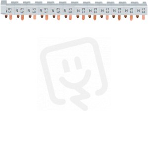 Hřebenová přípojnice 3+N 10 mm2 63A 12M pro MKN/MLN HAGER KBN663A