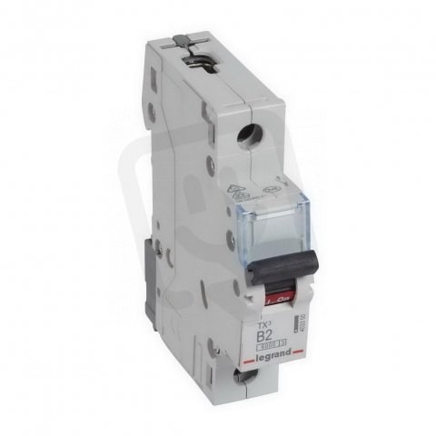 TX3 JISTIČ, 1 PÓLOVÝ, CHAR. B, 2A 6000A LEGRAND 403350