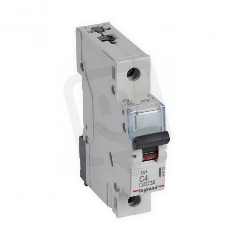 TX3 JISTIČ, 1 PÓLOVÝ, CHAR. C, 4A 6000A LEGRAND 403429