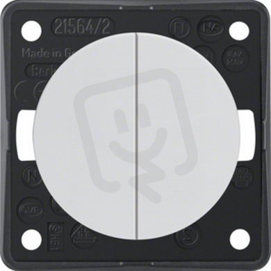 Kolébkový vypínač, řazení 5, 16 AX, 250VAC, Integro Flow/Pure, bílá, lesk