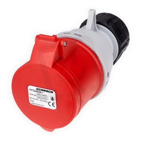 CEE-spojka, 5-pólová, 32A, 400V, IP44 SCHRACK YY724532--