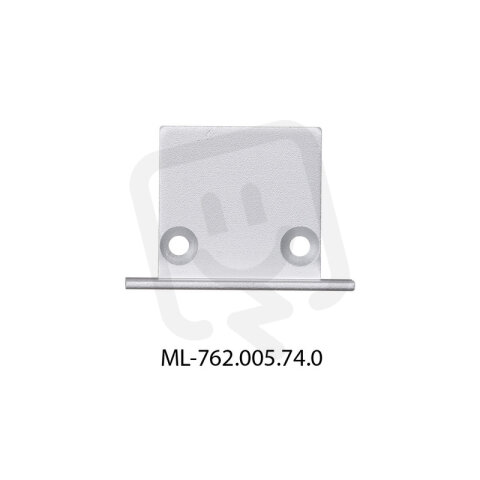Koncovka pro VF bez otvoru, stříbrná barva, 1ks MCLED ML-762.005.74.0