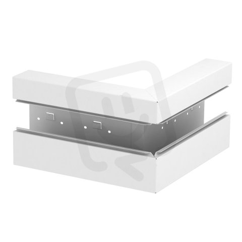 Vnější roh OBO GS-AA70210RW, pro kanál Rapid 80, 70x210mm, čistě bílá Ocel