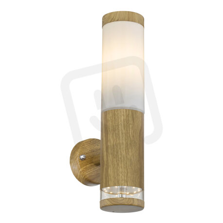 Venkovní svítidlo JAICY imitace dřeva 1xE27 15W/LED 1,2W 230V 3000K GLOBO 34070