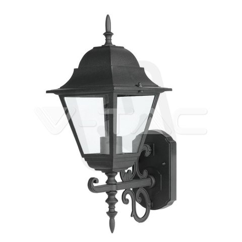 Wall Lamp Large Matt Black Up E27,  VT-7