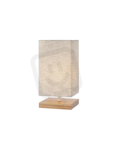 Stolní lampa FOUR VE 1X28W E14 WOOD/BEIGE REDO 01-1375