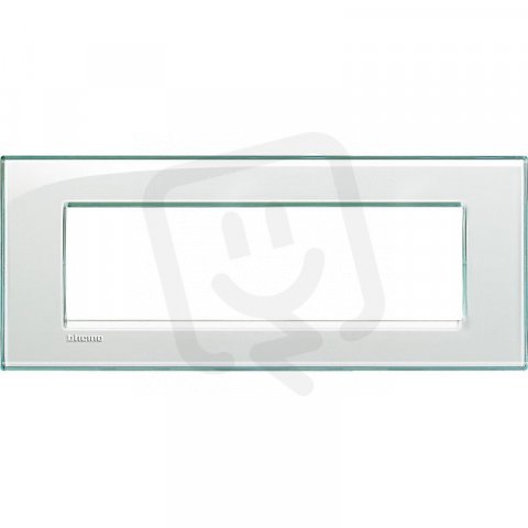 BTICINO LIVINGLIGHT RÁMEČEK HRANATÝ 7MODULOVÝ MATNÁ BÍLÁ LNA4807KA