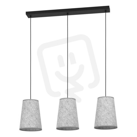 Závěsné svítidlo ALSAGER 3xE27 černá/šedá 3X40W IP20 EGLO 43985