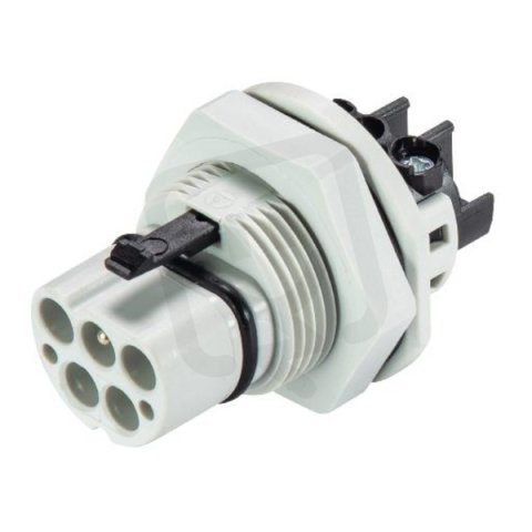 vidlice vestavná gesis RST, 5-pól, M25, šroubové svorky, šedá