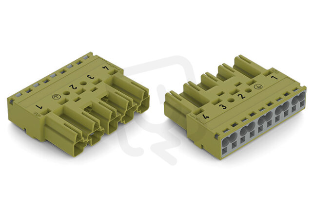 Zástrčka 5pól. Kód. B světle zelená WAGO 770-275/073-000