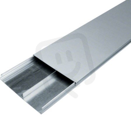 Podlahový kanál pro zalití do betonu s víkem, šířka 240mm výška 28mm 2-komorový