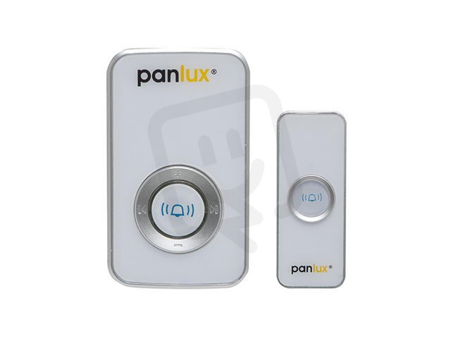 ZVONEK DELUXE bezdrátový, bílo-stříbrný PANLUX PN75000001