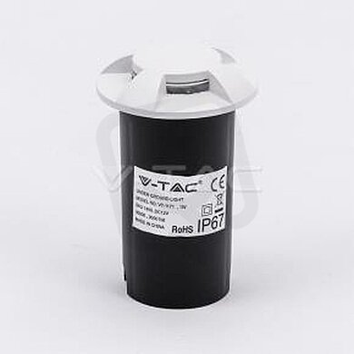 1W LED Step Light Black 4Way 3000K , VT-1171 V-TAC SKU1471
