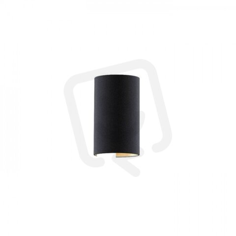 RON W 15/25 nástěnná Polycotton černá/bílé PVC 230V E27 15W RENDL R14544