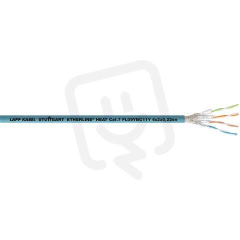 Ethernetový kabel ETHERLINE Cat. 7 FL09YBC11Y 4x2x0,22sn LAPP 2170582