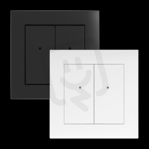 Tlačítkový nástěnný ovladač 4 tl. MATTER,černá mat RFWB-40GB/MT 8595188194655