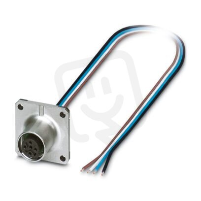 Přístrojový konektor zpředu stěny SACC-SQ-M12FS-4CON-25F/0,5X 1239291