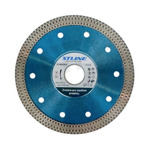 Kotouč diamantový turbo SLIM CUT 125x1,0/1,4x22,2x10 mm XTLINE XT169125S