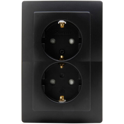 920950089 Earth socket outlet, 2-fold, w
