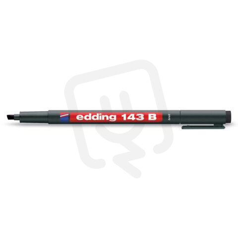Permanentní pero se seříznutým hrotem 1,0mm/barva černá EDDING 143 B černá