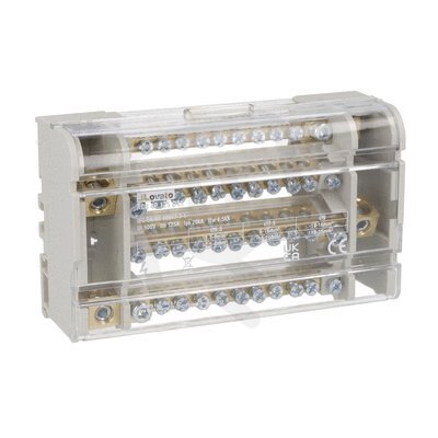 Distribuční blok 4P 125A 11 svorek