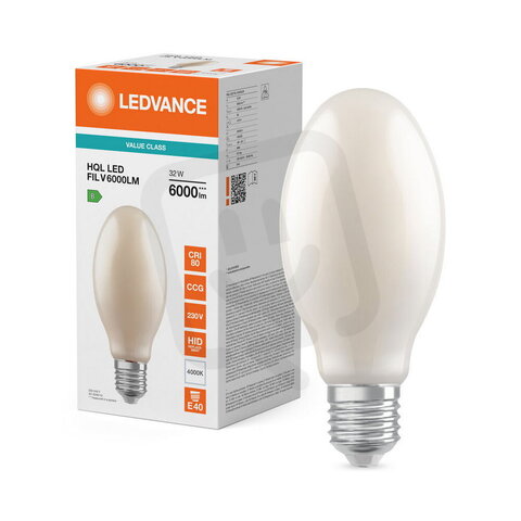 Světelný zdroj HQL LED FILAMENT VALUE 6000LM 32W 840 E40 LEDVANCE 4099854853401