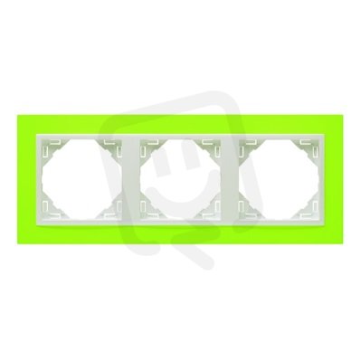 3-rámeček zelená, mezirámeček ledová 90930 TDG zelená/ledová ELKO EP