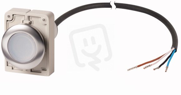 Eaton C30C-FDL-W-K10-24-P65 Prosvětlené tlačítko, bez aret, 24V AC/DC, bílá, 1Z