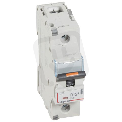 DX3 JISTIČ, 1 PÓLOVÝ, CHAR. D,125A 25KA LEGRAND 409816