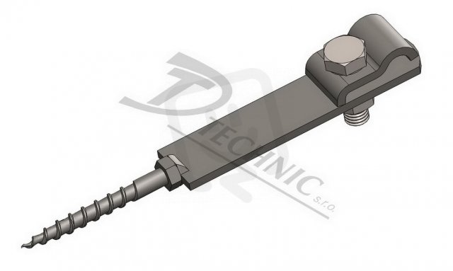 PV 01 h Cu Podpěra vedení do zdi na hmoždinku - 6x50 DT TECHNIC 310036