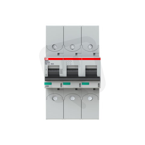 ABB S803S-UCB100-R jistič pro kabelové oko char. B 3P 100A 750V DC 50kA