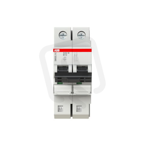 S402M-B13 Jistič 2 pólový char.B 13A 10000 230/400V ABB 2CCS572001R0135